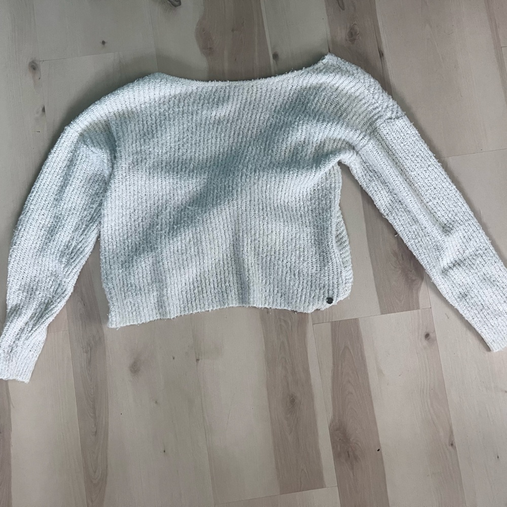 White Roxy Knot Back Sweater! - image 1